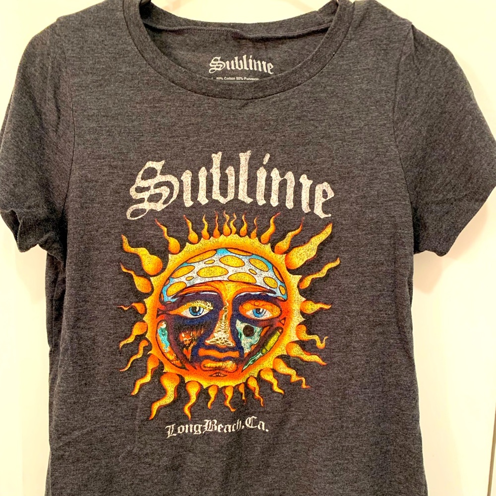 Grey Sublime Band Graphic Tee Size M